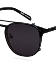 Clip On Sun Robin - Matt Black/Smoke