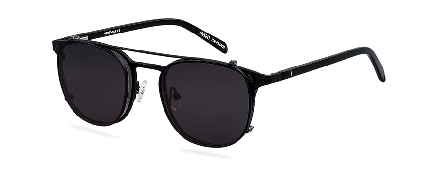 Clip On Sun Robin - Matt Black/Smoke