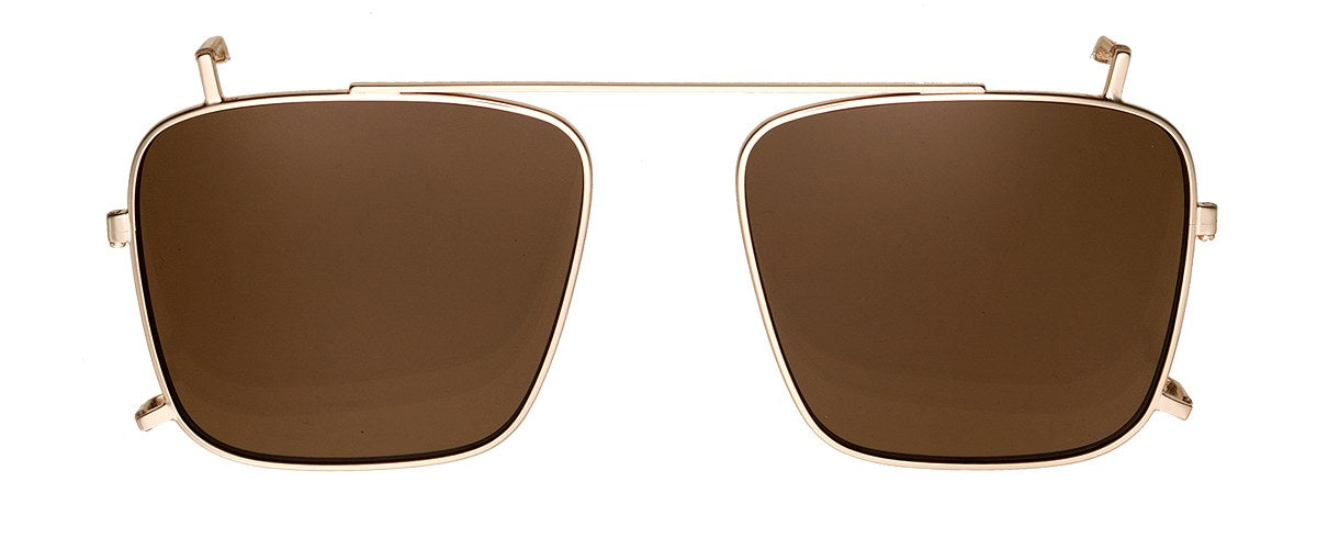 Clipon na brýle Yves Gold/Brown
