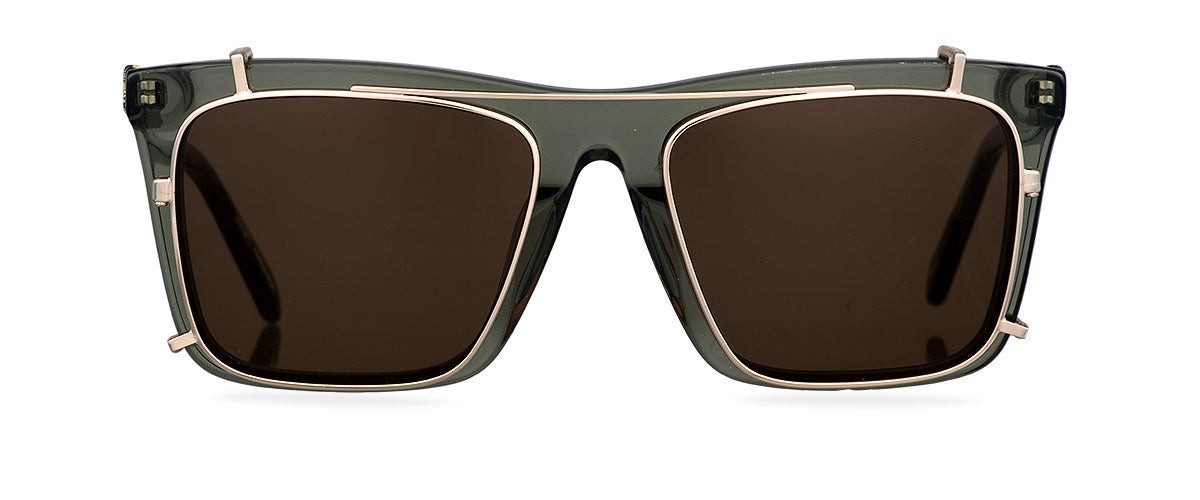 Clipon na brýle Yves Gold/Brown
