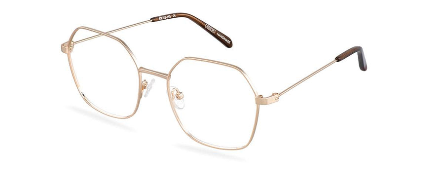 Čiré brýle Zoya Titanium Gold/Espresso