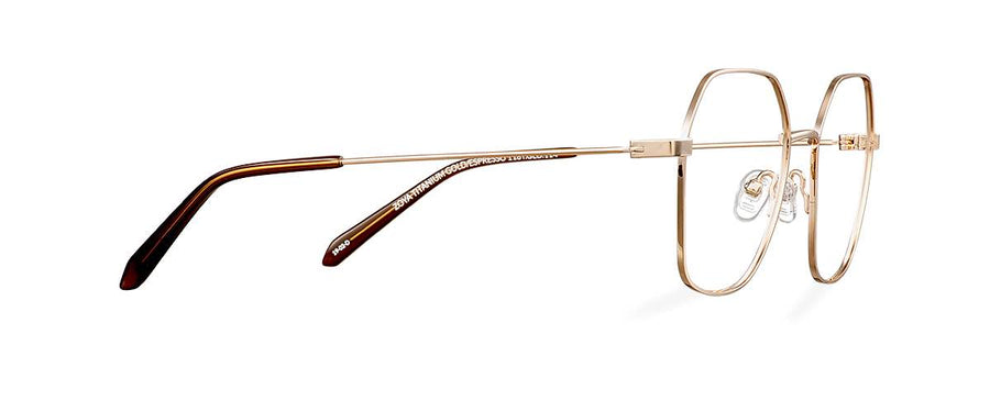 Čiré brýle Zoya Titanium Gold/Espresso
