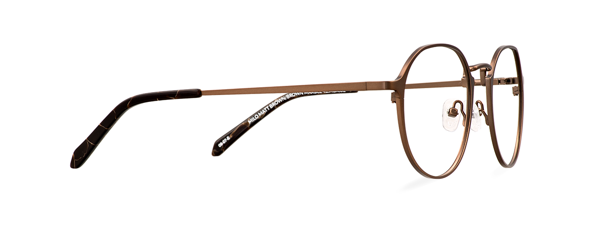 Čiré brýle Milo Matt Brown/Brown Marble