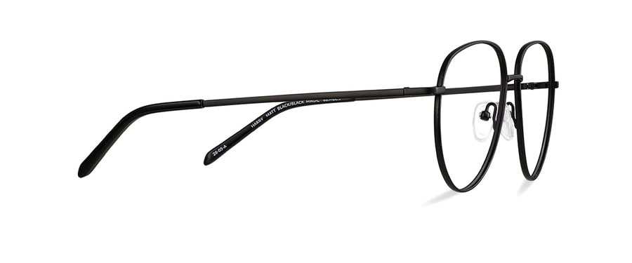 Čiré brýle Harry Matt Black/Black Magic