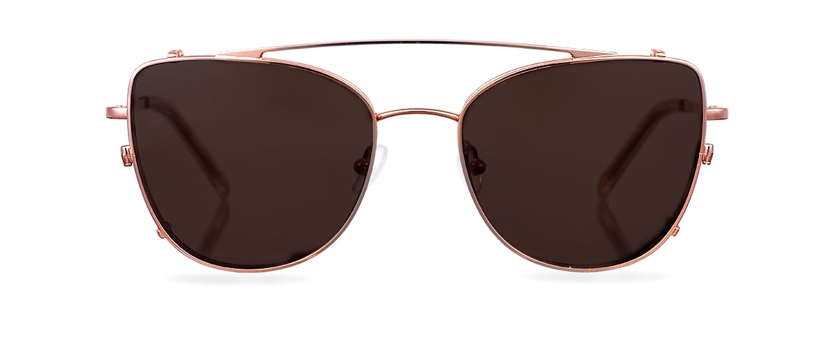 Clipon na brýle Ella Rose Gold/Brown