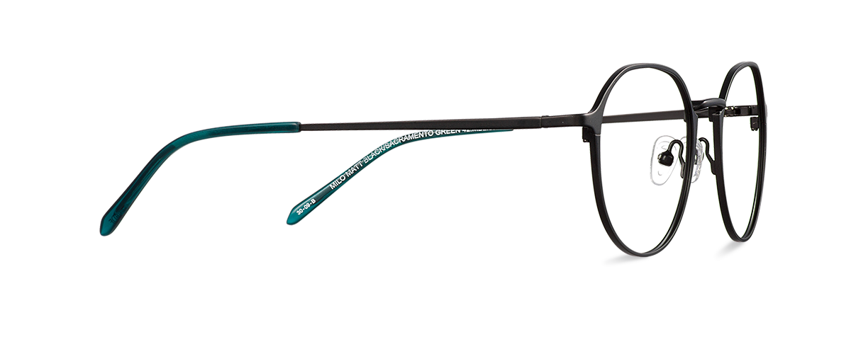 Dioptrické brýle Milo Matt Black/Sacramento Green