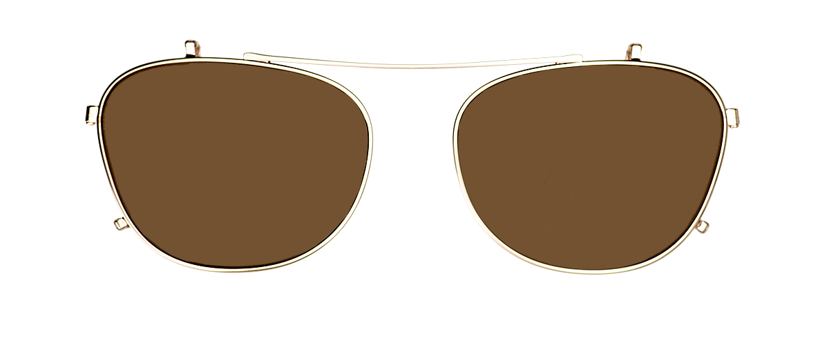 Clipon na brýle Belova Wide Gold/Brown