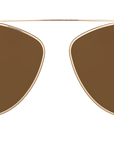 Clipon na brýle Pola Gold/Brown