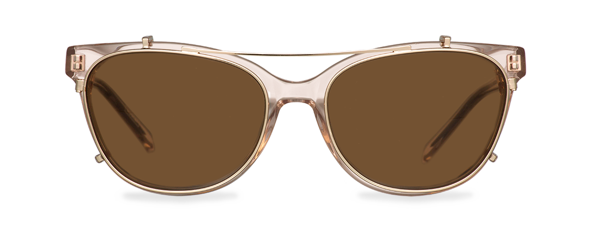 Clipon na brýle Belova Wide Gold/Brown