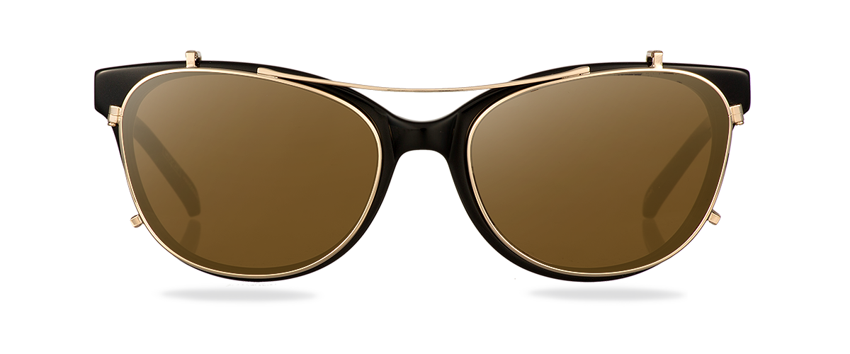 Clip on Sun Belova - Gold/Brown