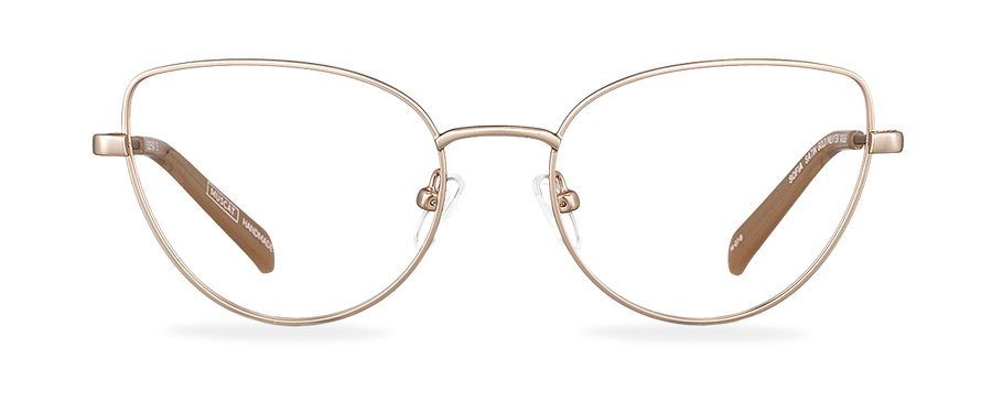 Čiré brýle Sofia Satin Gold/Milky Tea