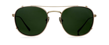 Clipon na brýle Leo Titanium Gold/Green