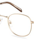 Dioptrické brýle Leo Satin Gold/Americano