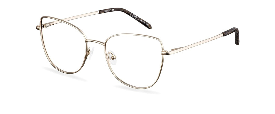 Dioptrické brýle Ella Gold/Brown Marble