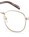 Čiré brýle Leo Gold/Americano