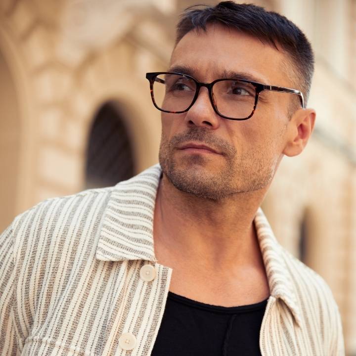 Dioptrické brýle Louis Wide Dark Havana