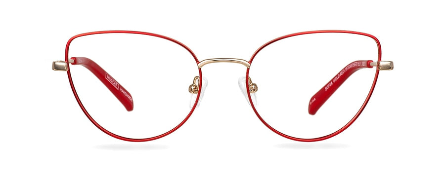 Počítačové brýle Sofia Gold Red/Strawberry Jelly