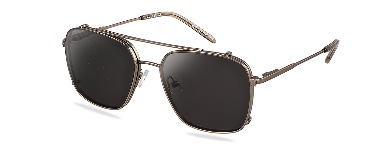 Clip on Sun Ralph - Satin Gunmetal/Smoke