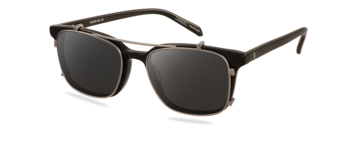 Clip on Sun Louis- Gunmetal/Smoke