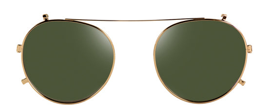 Clipon na brýle Ellis Wide Gold/Green