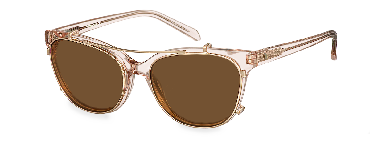 Clipon na brýle Belova Wide Gold/Brown