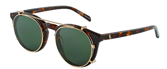 Clipon na brýle Ellis Wide Gold/Green