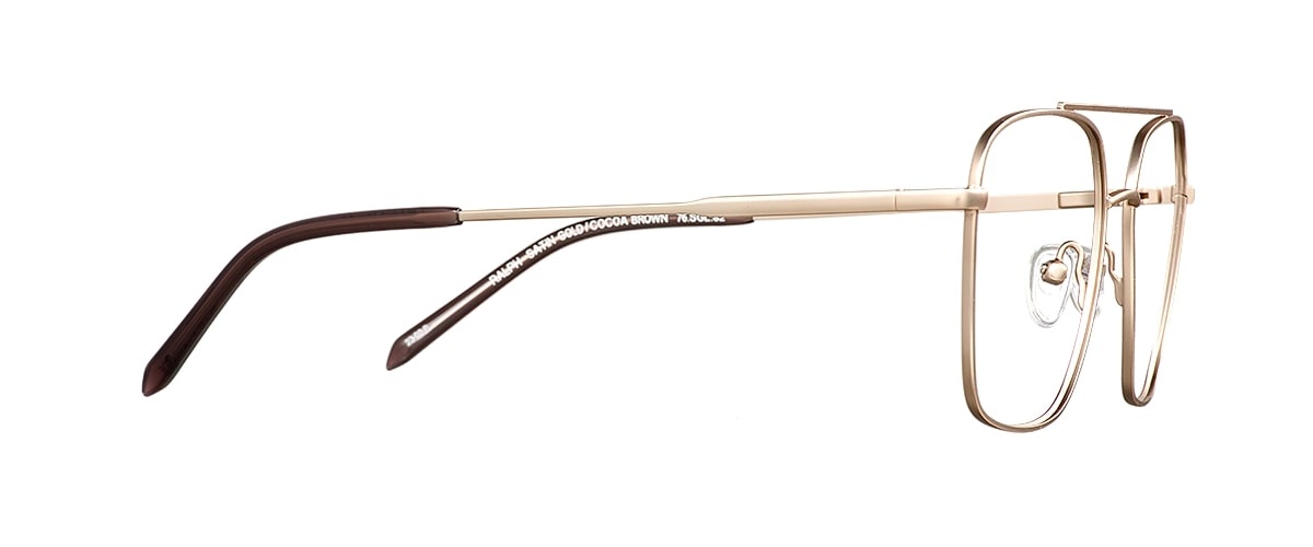 Čiré brýle Ralph Satin Gold/Cocoa Brown