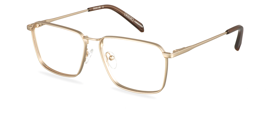 Čiré brýle Bruce Satin Gold/Americano
