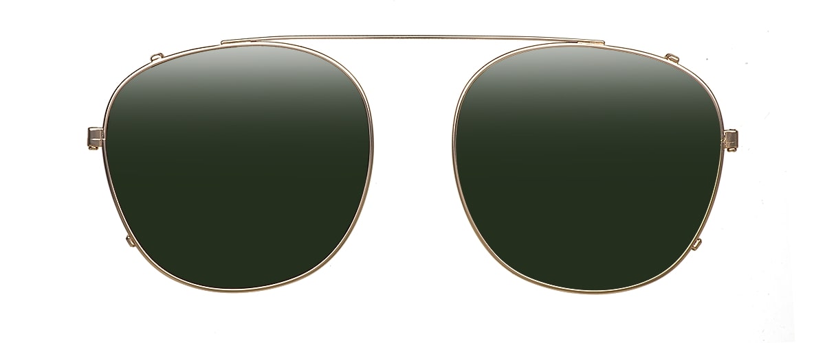 Clipon na brýle Leo Titanium Gold/Green