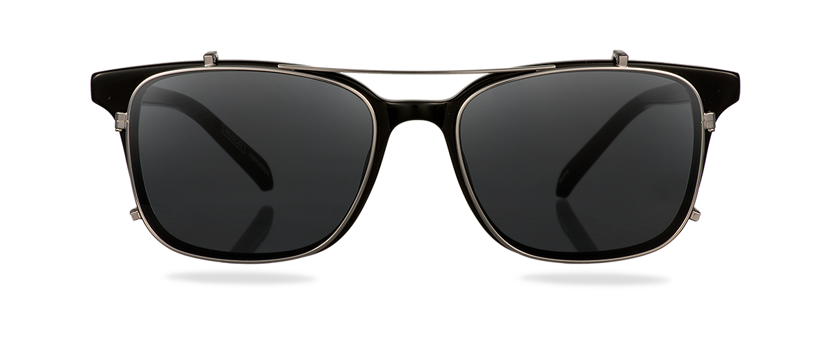 Clip on Sun Louis- Gunmetal/Smoke