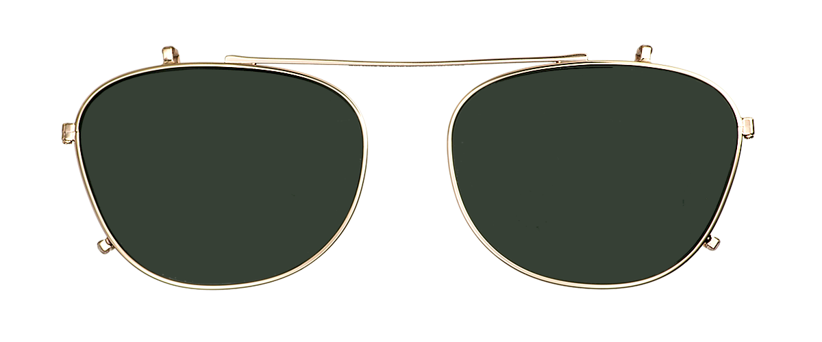 Clipon na brýle Belova Wide Gold/Green