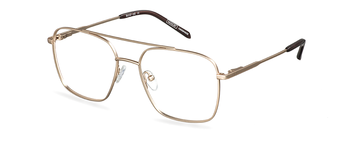 Počítačové brýle Ralph Satin Gold/Cocoa Brown