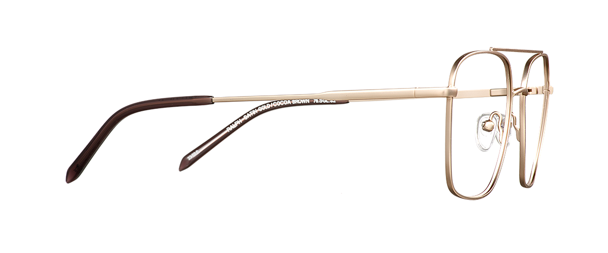Počítačové brýle Ralph Satin Gold/Cocoa Brown