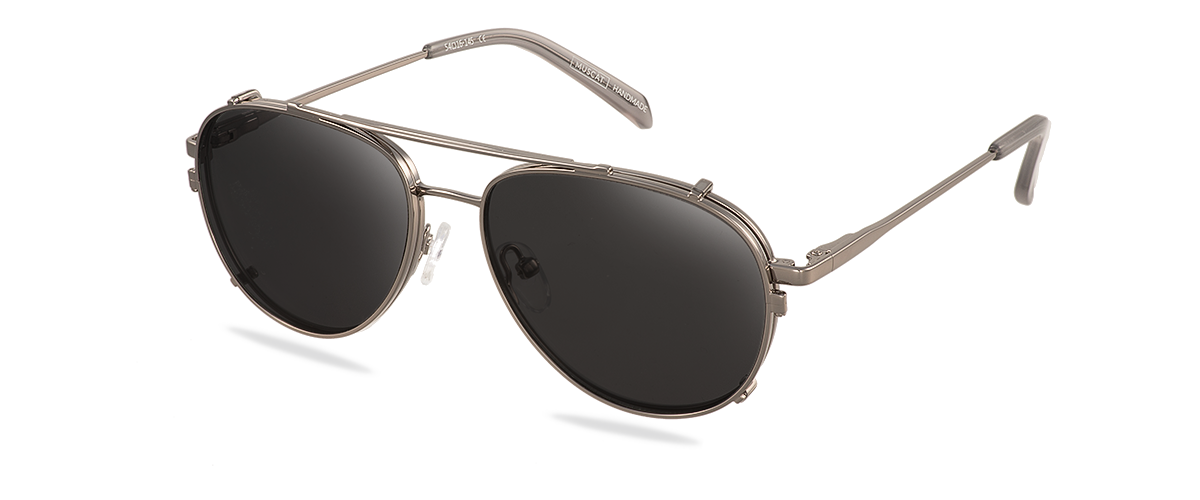 Clip on Sun Cooper - Gunmetal/Smoke