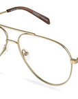 Počítačové brýle Zac Gold/Americano