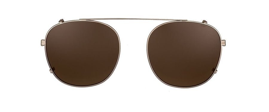 Clipon na brýle Leo Gold/Brown