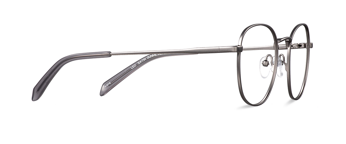 Počítačové brýle Leo Satin Gunmetal/Smoke