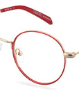 Čiré brýle Steve Gold Red/Strawberry Jelly