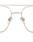 Čiré brýle Ralph Satin Gold/Cocoa Brown